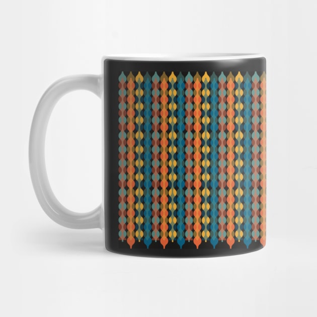 Graphic retro pattern, drops on string by marina63